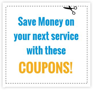 Save Money on your next service with these COUPONS!